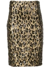 ALICE AND OLIVIA RAMOS SEQUIN FITTED SKIRT