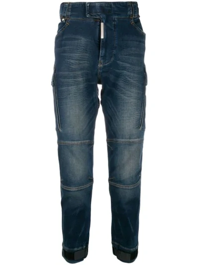 Philipp Plein Slim Shady Chill Jeans In Blue