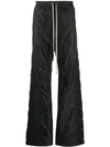 RICK OWENS DRKSHDW EASY PUSHER QUILTED-EFFECT TROUSERS