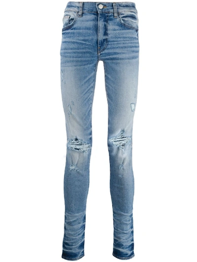 Amiri 'trasher Minimal' Skinny-jeans In Blue
