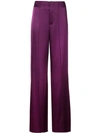 ALICE AND OLIVIA DYLAN WIDE-LEG SATIN TROUSERS