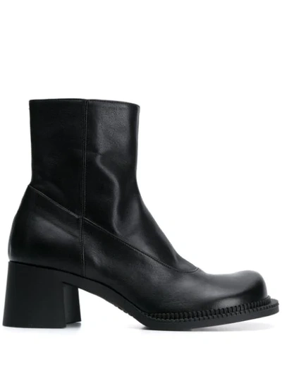 Maison Margiela 80mm Maby Leather Ankle Boots In T8013