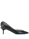 N°21 KITTEN HEEL TWO-TONE PUMPS