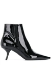 PRADA SCULPTED HEEL ANKLE BOOTS