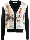 LANVIN GRAPHIC KNITTED CARDIGAN