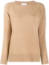 ALLUDE DROPPED SHOULDERS JUMPER