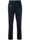 7 FOR ALL MANKIND HIGH WAISTED CROPPED TROUSERS