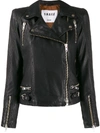 Sword 6.6.44 Leather Biker Jacket In Black