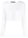 Antonino Valenti Cropped Long In White