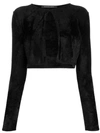 ANTONINO VALENTI CROPPED LONG-SLEEVE CARDIGAN