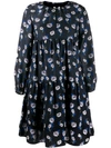 KENZO FLORAL SMOCK DRESS