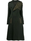 YOHJI YAMAMOTO flared pannelled coat