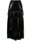 ATU BODY COUTURE ASYMMETRIC EMBELLISHED SKIRT