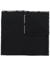 ALEXANDER MCQUEEN LOGO TRIM SCARF