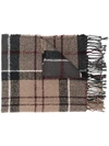 Barbour Womens Beige Acrylic Scarf In Brown