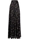 GANNI LONG FLORAL SKIRT