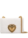 Dolce & Gabbana Medium Devotion Crossbody Bag In White