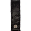 MONCLER MONCLER BLACK AND WHITE DOWN SCARF