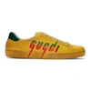 GUCCI GUCCI YELLOW BLADE NEW ACE SNEAKERS