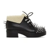 Gucci Victor Studded Faux Sheng Lined Bootie In 1086 Black