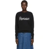 MAISON KITSUNÉ MAISON KITSUNE BLACK PARISIEN SWEATSHIRT