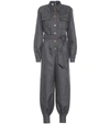 GUCCI BELTED WOOL JUMPSUIT,P00415996