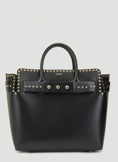 Burberry Belted Handbag In Black