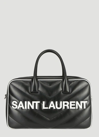 Saint Laurent Miles Travel Bag In Black