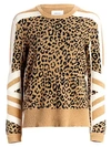 CURRENT ELLIOTT Duvall Leopard Print Sweater