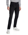 Theory Tech Raffi Compact Straight Slim Fit Ponte Pants In Black
