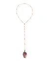 ALEXANDER LAUT 18K MULTI-STONE STRAWBERRY PENDANT NECKLACE,PROD225580055