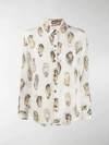 BURBERRY OYSTER SHELL PRINT SHIRT,456240500014483701