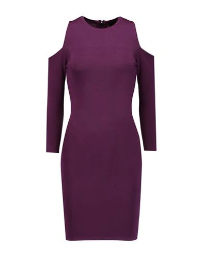 Line Short Dress In Purple