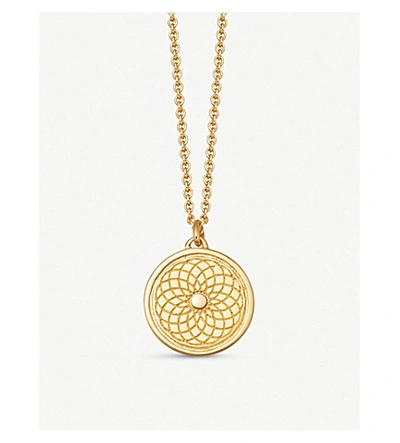 Astley Clarke Celestial Radial 18ct Yellow-gold Vermeil Necklace In Yellow Gold Vermeil