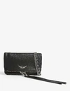 Zadig & Voltaire Mini Rock Clutch Bag In Noir
