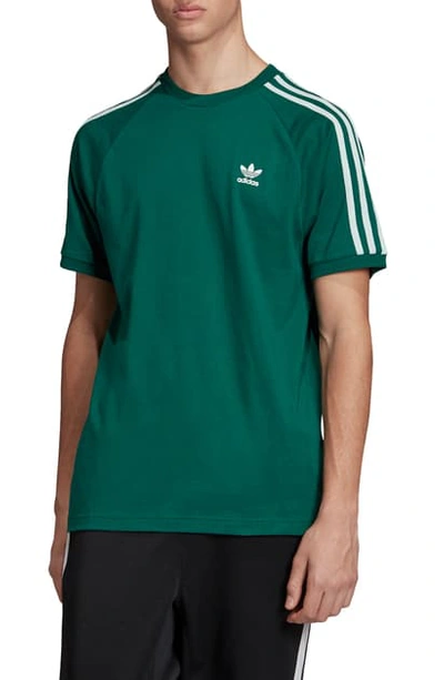 Adidas Originals Adidas Men's Originals 3-stripe Shirt In Collegiate Green  | ModeSens