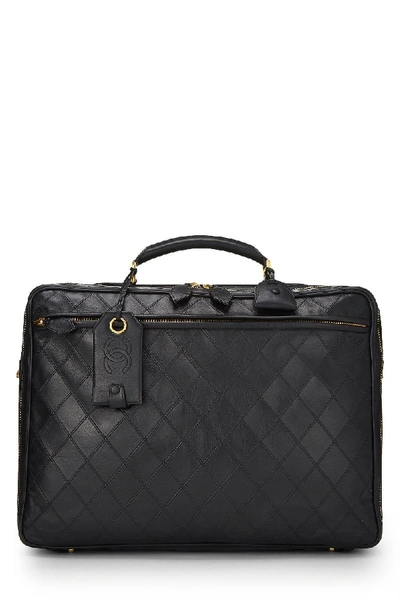 Pre-owned Chanel Black Quilted Calfskin Suitcase
