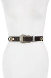 ISABEL MARANT DERN HAMMERED WESTERN BELT,CE0337-19H015A