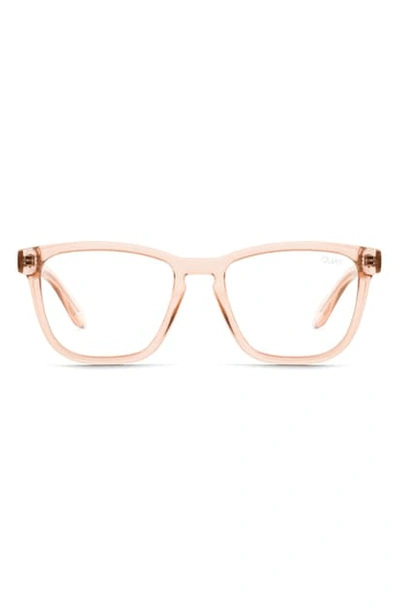 Quay Hardwire 50mm Blue Light Blocking Optical Glasses - Cham/ Clear Blue Light In Cham/ Clear Blue Light