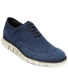 Cole Haan Zerogrand Stitch-lite Wingtip Oxford In Navy