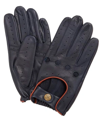 Dents Leather Driving Gloves In Navy