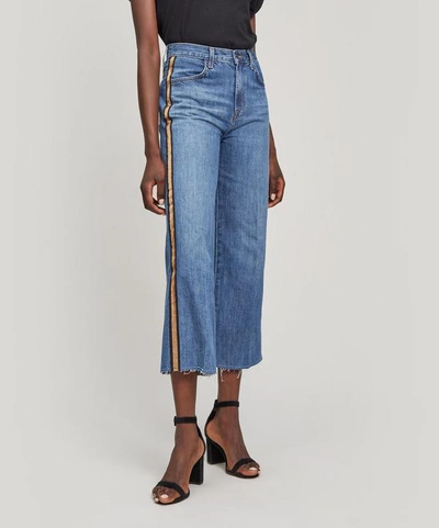 J Brand Joan High-rise Crop Jeans In Blue