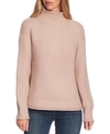VINCE CAMUTO MIXED-STITCH MOCK-NECK SWEATER