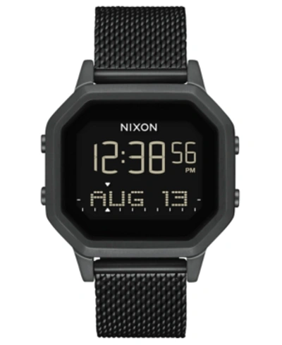 Nixon Women's Siren Black Stainless Steel Milanese Bracelet Watch 36mm