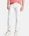Polo Ralph Lauren Varick Slim Straight Jeans In White In Classic Stone Stretch