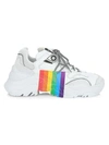 N°21 Billy Rainbow Leather Mix Media Sneakers