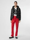BURBERRY Logo Graphic Hooded Puffer Jacket
