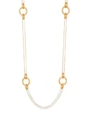 Dean Davidson Bamboo Link Charm Necklace In Gold