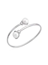 Majorica Sterling Silver & Organic Man-made Pearl Bangle