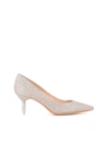 Sophia Webster Coco Embellished-heel Glitter Pumps In Silver